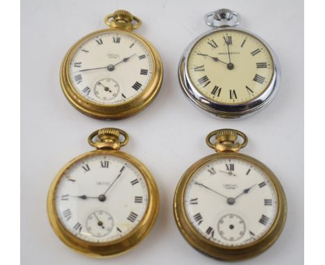 a collection of 3 Smith vintage pocket watches together with a similar example by Ingersoll (4)  All in original condition. A