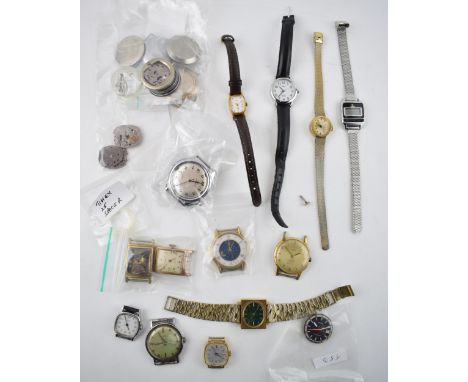 A collection of Timex watches a/f. A good quanta of movements, parts and complete watches. (Qty)  All in original condition. 