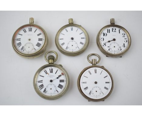 A collection of 5 vintage and antique pocket watches a/f by manuafacturres Aristo, Vienna, Gibson of Ilford. (5)  All in orig