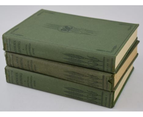 Volumes 1-3 of Modern Farming - A Practical Guide by S Graham Brade-Birks, published in 1950, 1st edition by the Waverley Boo