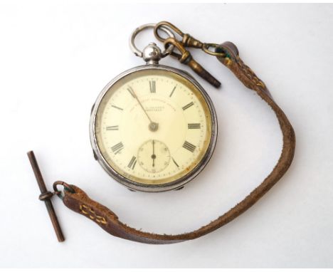 EDWARDIAN SILVER CASED POCKET WATCH
The "Express" English Lever by 'J.G.Graves, Sheffield No.604326', with black Roman numera