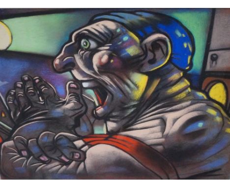 PETER HOWSON
'Red', pastel on paper, signed, dated 2005 to verso, 45cm x 60cm 