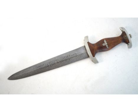 THIRD REICH 'SA' DAGGER
the grip with replacement period enamel 'SA' emblem, reverse crossguard stamped 'Nm' (SA Gruppe 'Nord