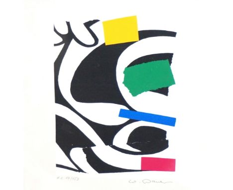 WOLF BAVER (b.1939)
Untitled lithograph print, signed and numbered H.C. 17/150, originally commissioned by Lufthansa Airlines