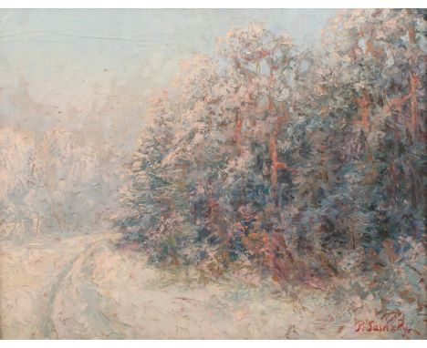 P Sawizky (mid-20th century)Impressionist Landscapesigned, oil on board, 39cm x 48.5cm