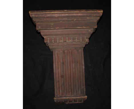Architectural Salvage - a 19th century pine pilaster, probably removed from a Neoclassical interior scheme, bearing paper lab
