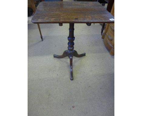 A Victorian Country oak tripod table