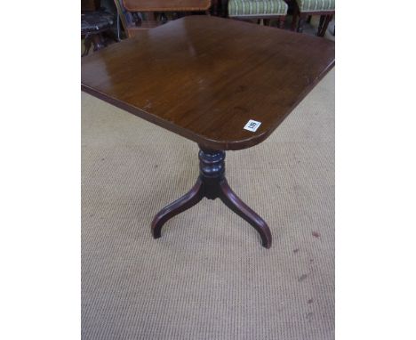 A 19th century mahogany tripod table