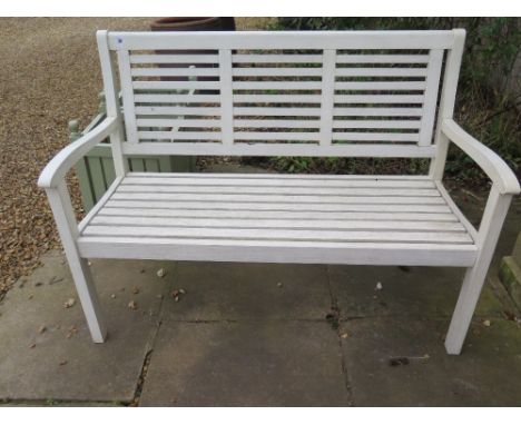 A secondhand painted bench