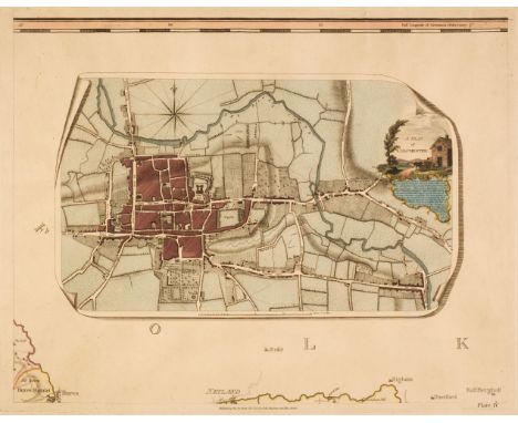 Large Scale County Maps. A collection of 38 sheets from various maps, 18th &amp; 19th century, large-scale engraved map sheet