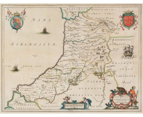 * Cardiganshire. Blaeu (Johannes), Ceretica sive Cardiganensis Comitatus; Anglis Cardiganshire, Amsterdam, circa 1648, engrav