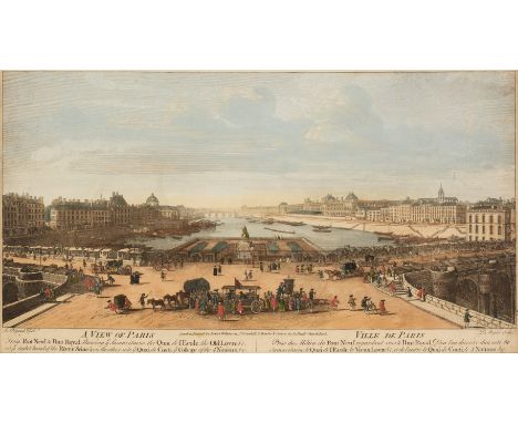 * Paris. Angier (P.), A View of Paris from Pont Neuf to Pont Royal..., Robert Wilkinson, Bowles &amp; Carver, circa 1780, eng