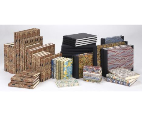 * Sketchbooks and notebooks. A selection of sketchbooks and notebooks, by the Bindery Shop of Ludlow, comprising 15 sketch &a