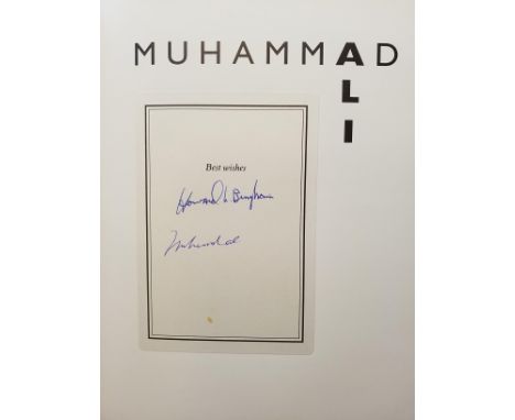 Ali (Muhammad &amp; Howard L. Bingham). A Thirty-Year Journey, 1st edition, London: Robson Books, 1993, pasted down insert to