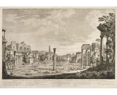 * Volpato (Giovanni). Veduta dell' Antifiteatro Flavio oggidi Colosseo osservato dal Celio [and] Veduta di Campo Vaccino cont