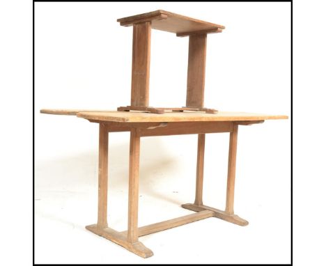 An early 20th Century Arts &amp; Crafts&nbsp;light oak refectory dining table in the manner of Heal &amp; Son Letchworth refe