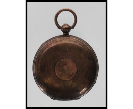 A Victorian silver hallmarked full hunter pocket watch. London hallmarked for 1891, makers mark WD to the base. The engine tu