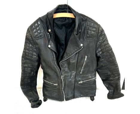 Vintage leather jacket, size s/m