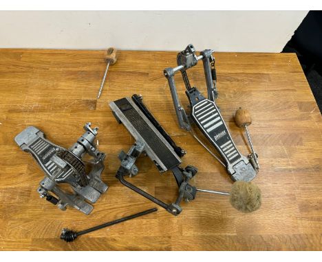 Vintage premier double base pedal and one other 
