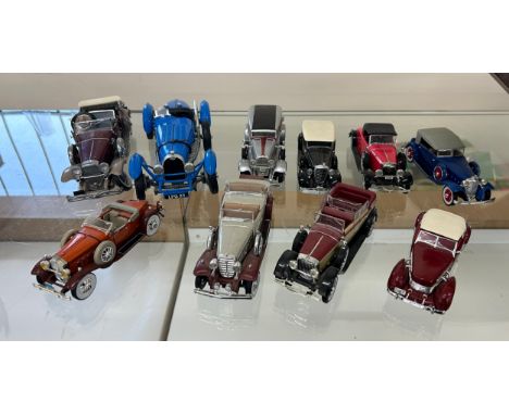 Selection of assorted vintage toy die cast vehicles to include Franklin Mint, Anso etc