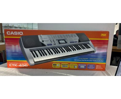 Casio electronic keyboard model no CTK-496, untested