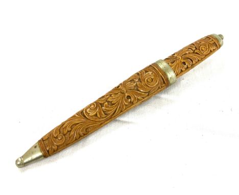Antique/ vintage carved Pukko knife blade marked Thorp length 19 cm 