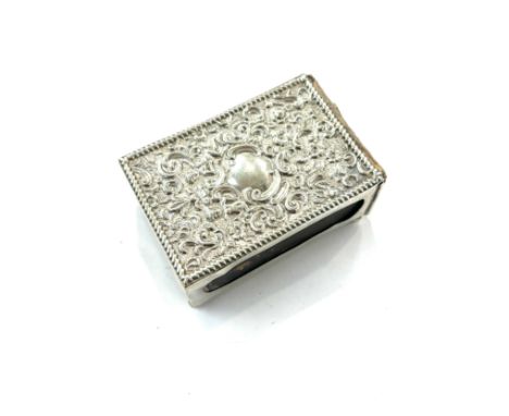 Vintage Silver matchbox case 