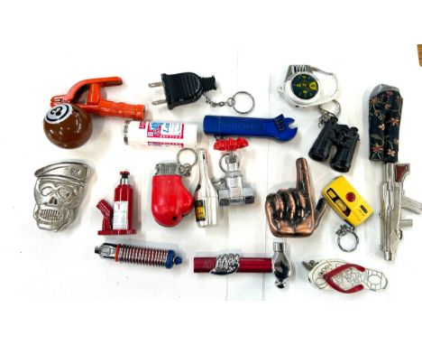 Selection of vintage novelty Lighters 