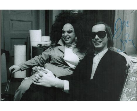 John Waters, a signed 12x8 inch photo. An American filmmaker who rose to fame in the early 1970s for his cult films, includin