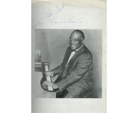 Count Basie and his Band signed programme signatures include Count Basie, Paul Cohen, Bobby Plater, John Williams and many mo