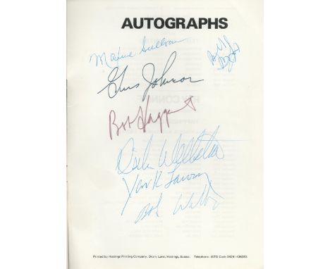 The World's greatest Jazz Band of Yank Lawson and Bob Haggart signed programme, signatures include Yank Lawson, Bob Haggart, 