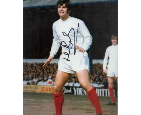 Mick Bates signed 10x8 inch colour photo pictured in action for Leeds United. Good condition. All autographs come with a Cert