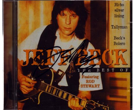 Jeff Beck signed 'The Best of Jeff Beck' CD. Signed on cd booklet. Good condition. All autographs come with a Certificate of 