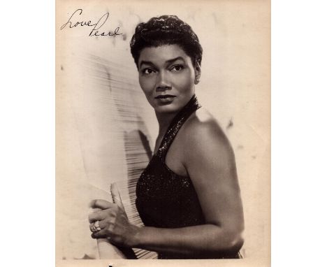 Pearl Bailey signed vintage 10x8 inch black and white photo. Good condition. All autographs come with a Certificate of Authen