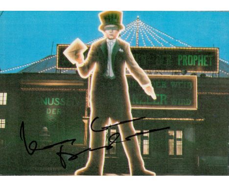 Klaus Maria Brandauer signed 6x4inch colour postcard. Good condition. All autographs come with a Certificate of Authenticity.