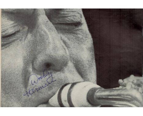 Woody Hermann (1913-1987) Clarinettists signed vintage 'The Woody Herman Herd 1959 Tour programme' signature inside. Good con