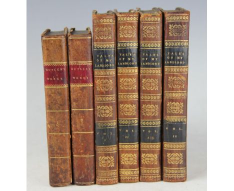 CLEISHBOTHAM (J), TALES OF MY LANDLORD, second series, four vols, uniform 3/4 leather with marbled boards, Edinburgh, 1818; w