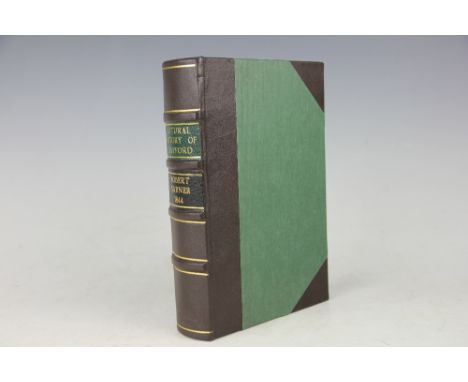 GARNER (R), THE NATURAL HISTORY OF THE COUNTY OF STAFFORD, engraved frontis, map and plates, later 3/4 leather, London, John 