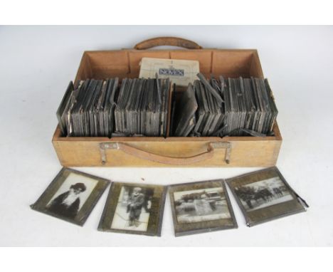 A collection of photographic magic lantern slides, including Jerusalem, Mount of Olives and other near and far East views (co
