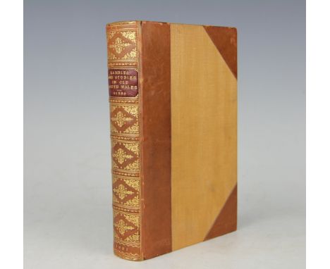 SIKES (W), RAMBLES AND STUDIES IN SOUTH WALES, illustrated, 3/4 calf with cloth boards, London, Sampson Low, 1881 (1)