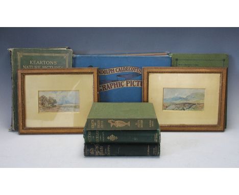 CALDECOTT (R), RANDOLPH CALDECOTT'S GRAPHIC PICTURES, complete edition, pictorial blue cloth, Routledge, 1898, with other boo
