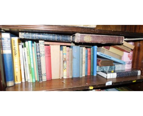 Various history related books, to include Dickens, Morning of Time, Living Things, Astronomy, etc. (1 shelf) 
