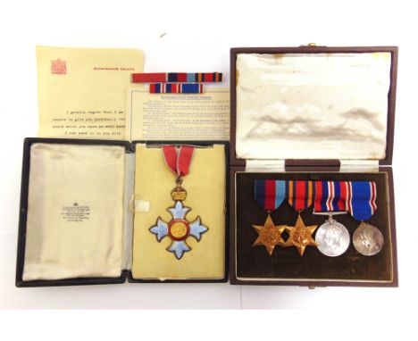 A SECOND WORLD WAR &amp; LATER C.B.E. GROUP OF FIVE TO P.G.E. NASH  who served as superintendent of provinces in Burma, and s