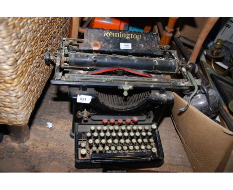 A Remington typewriter.
