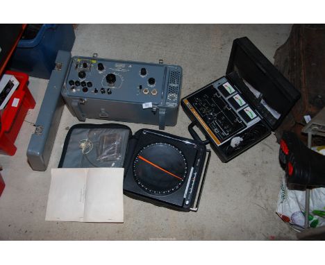 Automatic direction finder, Picture restorer finder, a signal generator with military arrow mark.
