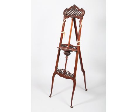 20th Century mahogany artists easel 
