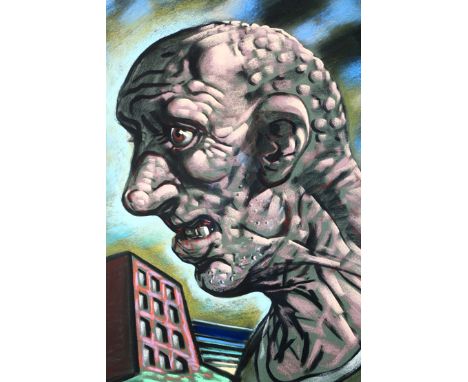 Peter Howson OBE (Scottish born 1958) ARR Framed pastel, signed ‘The Outcast’ 59cm x 44cm 