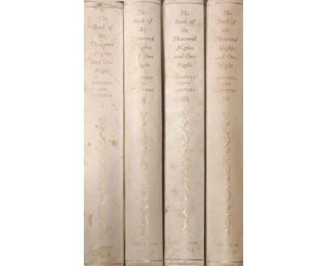 Folio Society: Four volumes of 'The Book of The Thousand Nights and One Night', volume H. 25.5cm.