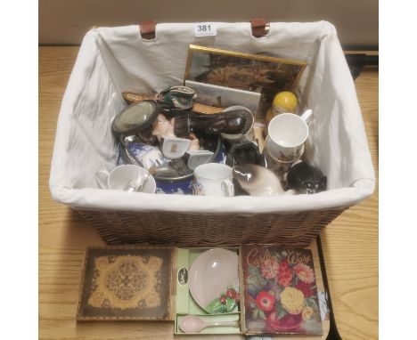 A basket of mixed interesting items.