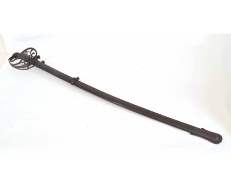British Rifle Officers sword, 1827 (45) pattern, possibly Madras, with shagreen (ray/shark skin handle grip) by Wilkinson, pr